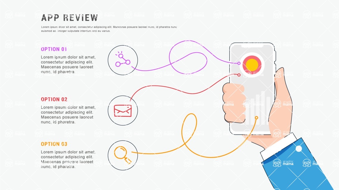Infographic Templates Collection - Vector, Photoshop, PowerPoint, Google Slides - Technology Infographic Template with Smartphone